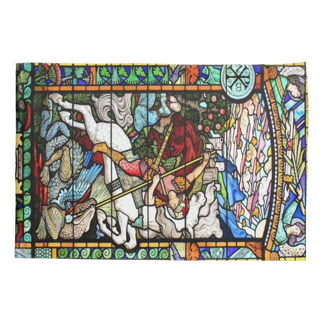 Taie d'oreiller de fenêtre de dragon de Nouveau St (Dos)