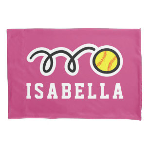 Taie d'oreiller d'impression du base-ball avec le