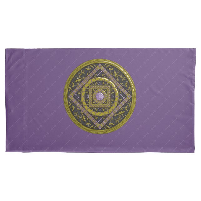 Taie d'oreiller Mandala Sagittaire (devant)