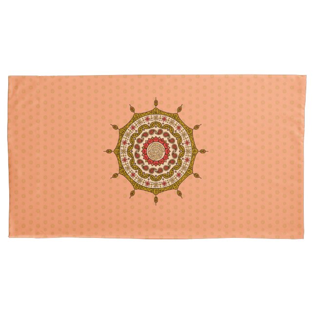 Taie d'oreiller Mehndi Fantasy Gold (devant)