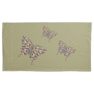 Taie d'oreiller Papillon africain