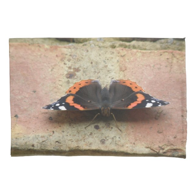Taie d'oreiller Papillon Vulcain (devant)