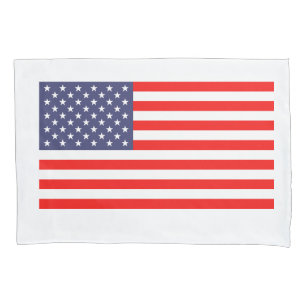 Taie d'oreiller patriotique de drapeau américain