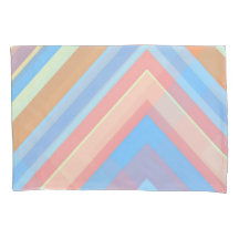 Taies d'oreiller à motif géométrique en feuille ro