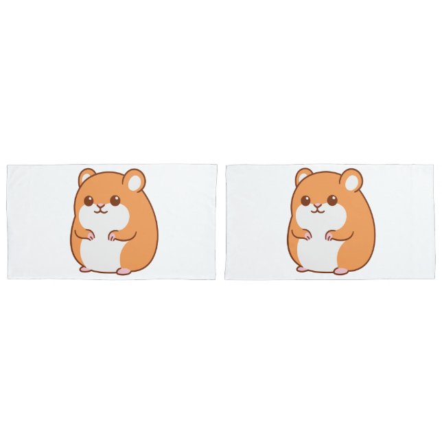 Taies d'oreiller Happy Hamster (devant-Set)