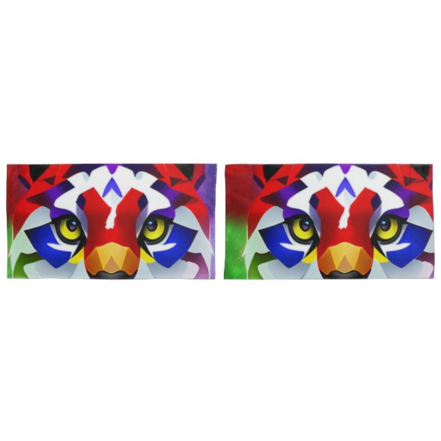 Taies d'oreiller paire de roi chat d'Alexandre (devant-Set)