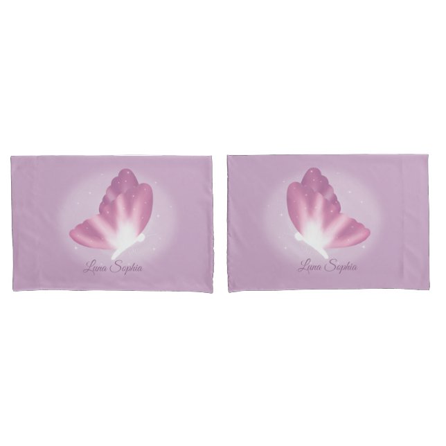 Taies d'oreiller standard papillon enchanté (devant-Set)