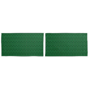 Taies d'oreiller vert roi Mid Mod Garland