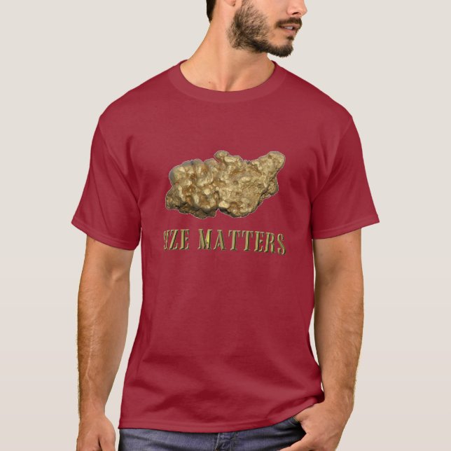 Taille de pépite d'or prospectant des T-shirts de (Devant)