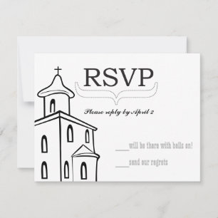 Taille de RSVP de chapelle pour les enveloppes de
