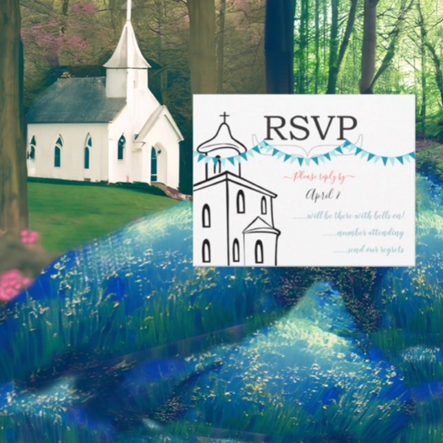 Taille de RSVP de la chapelle pour les enveloppes  (Créateur téléchargé)