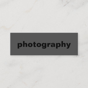 Taille maigre Noir Out Gris Carte de visite standa