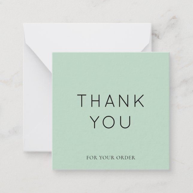 Taille minimale Petite entreprise Carte de remerci (Devant)