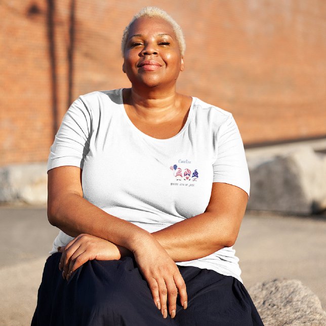 Taille Plus, Nom Gnomes mignons, Comfy T-Shirt Bla (Créateur téléchargé)