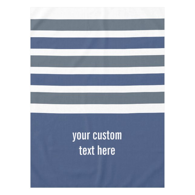 Tailles Motif nappes personnalisées (Devant)