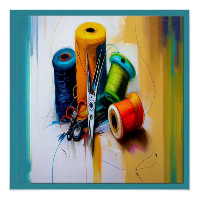 Tailor, Seamstress Poster Matching Carte de visite (Devant)