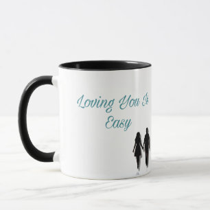 T'aimer est facile – Mug citation d'amour romantiq