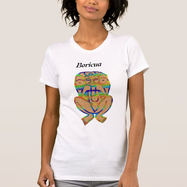 Taíno Atabey déesse Boricua T-Shirt (Devant)