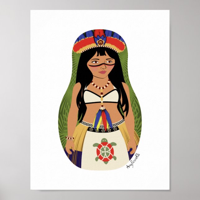Taíno de Boriken, Affiche de Matriochka Portoricai (Devant)