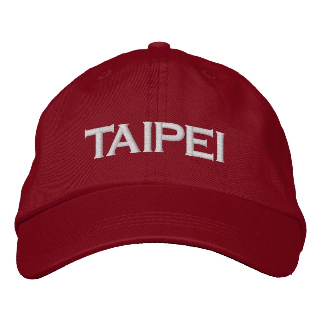 Taïpeh, Taïwan a brodé le casquette (Devant)