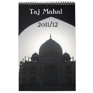 taj mahal calendrier de 18 mois page unique