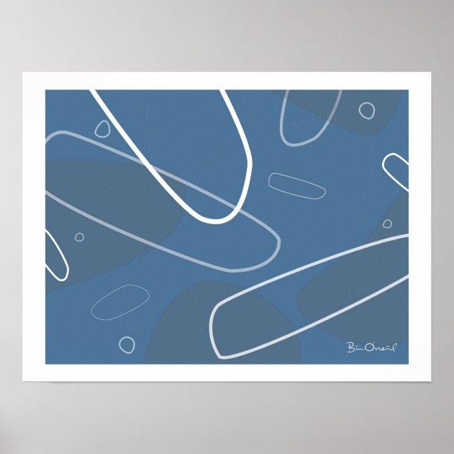 Taka - Retro-Modern Abstract Poster (Devant)