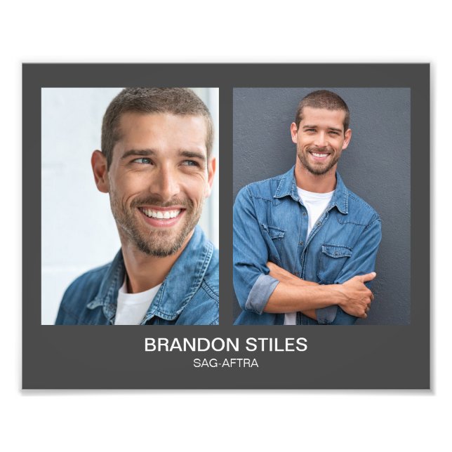 Take 2 Acting Headshot 8x10 Double Photo Print (Devant)