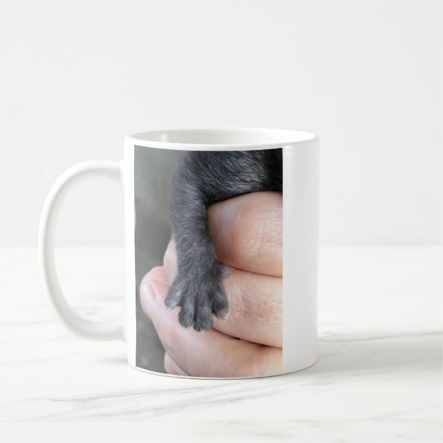 Take Care Of Me, Kitten Coffee Mug (Gauche)