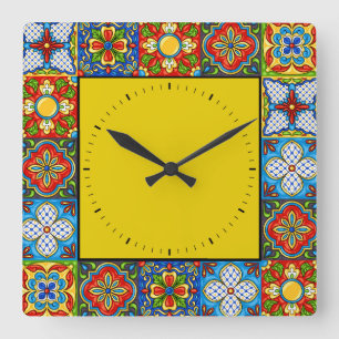 Talavera Carreaux IMAGES Horloge