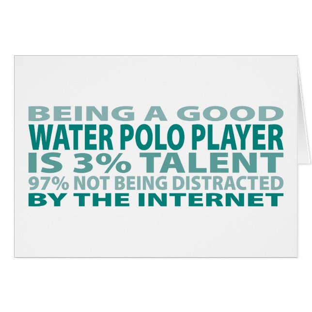 Talent du joueur 3% de polo d'eau (Devant horizontal)
