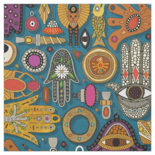 TALISMANS paon tissu