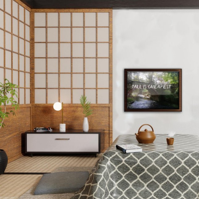 Tall est le moins cher proverbe pont poster (Créateur téléchargé)