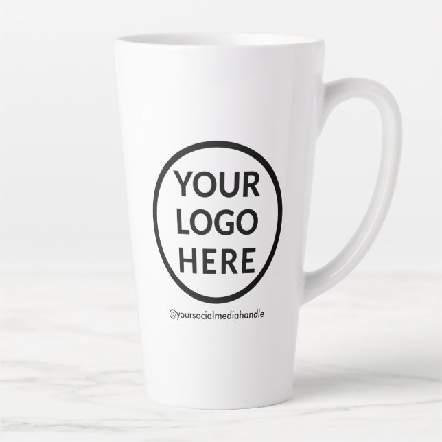 Tall Latte Mug personnalisé avec logo No Minimum 1 (Droite)