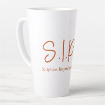 Tall Latte Mug S.I.P.S. - Orange