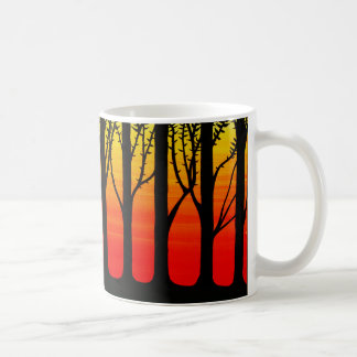 Tall tree abstrait art mug