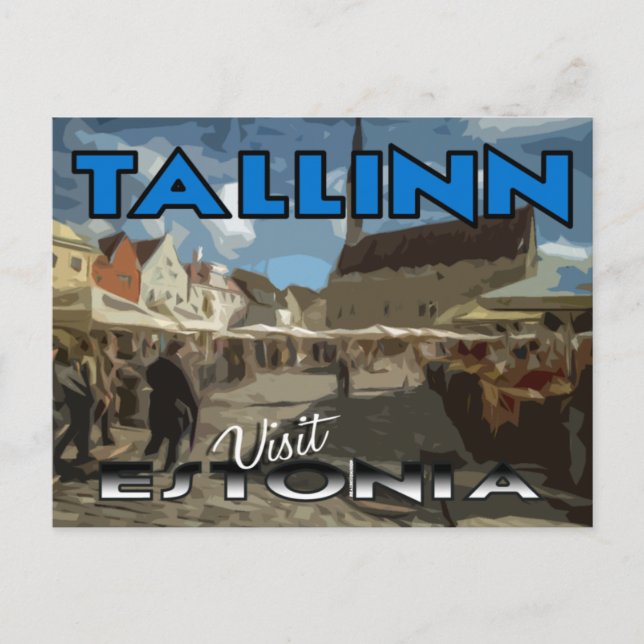 Tallin, visite Estonie carte postale (Devant)