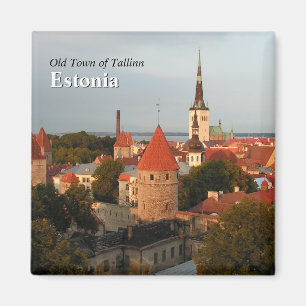 Tallinn Old Town Estonie Magnet