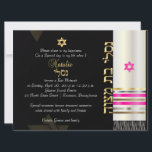 Tallit/PixDezines Étoile de David/fond bricolage<br><div class="desc">Tallit en soie fausse de PixDezines pour bat mitzvah.. taillé avec de l'or faux, de l'argent, du cuivre et du rose chaud .. recouvre votre invitation.. le fond est bien sûr personnalisable, ainsi que les polices et leurs couleurs. Le tallit a de l'argent, de l'or, du cuivre et du rose....</div>