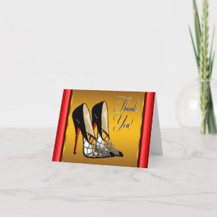 Talon Rouge Noir Jaune Or Merci