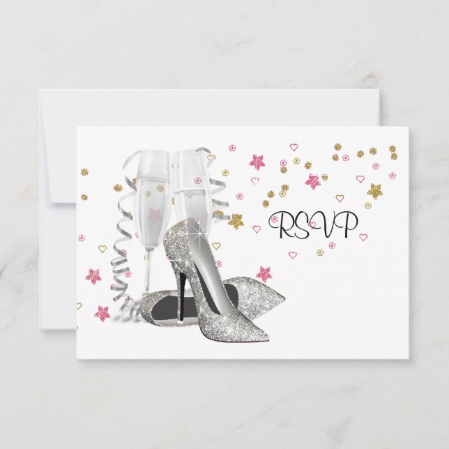 Talons hauts de champagne 21e anniversaire RSVP (Devant)