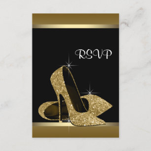 Talons hauts en or noir RSVP