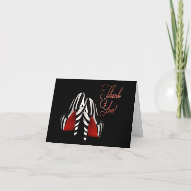 Talons Hauts Rouge Noir Or Zèbre Merci (Devant)