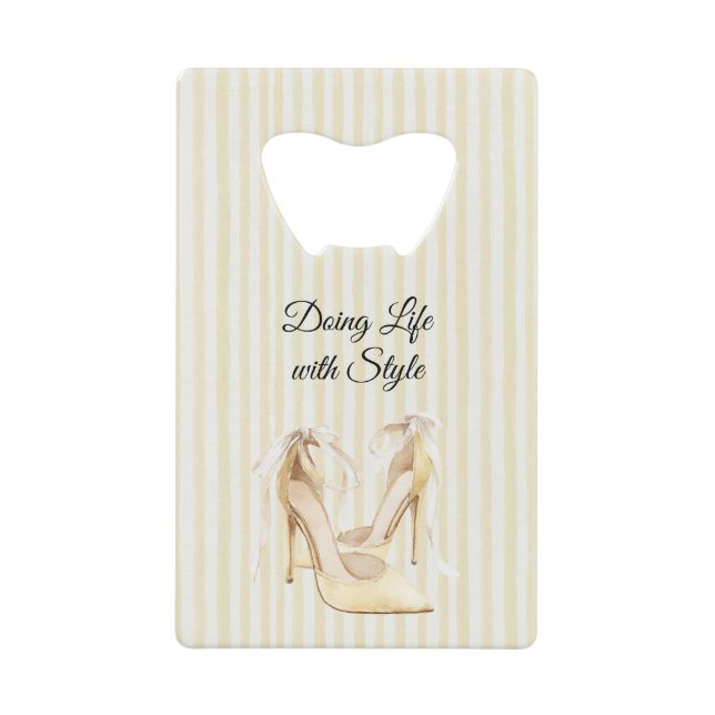 Talons Jaunes Chic Rayures Anniversaire (Devant)