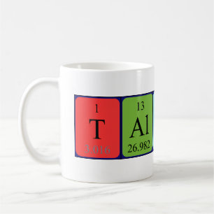 Talulah nom de table périodique tasse
