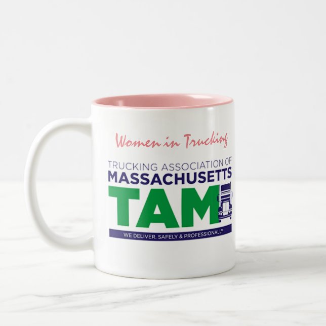 TAM Women in Trucking Two-Tone CAFFEE MUG (Gauche)