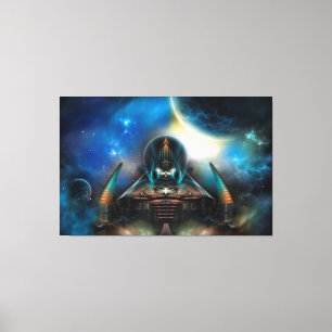 Tamalin 5 Oeuvre De Science-Fiction Toile Étendue