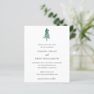Tamara Pine Tree Mariage moderne Enregistrer la da