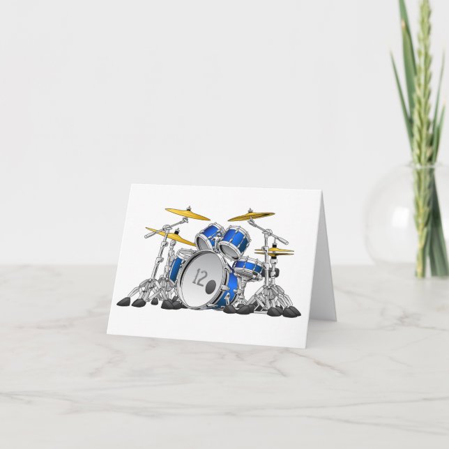 Tambour Carte d'anniversaire - 12 (Devant)