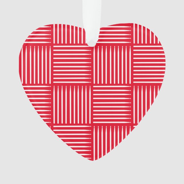 Tambour crosshatch rouge (devant)