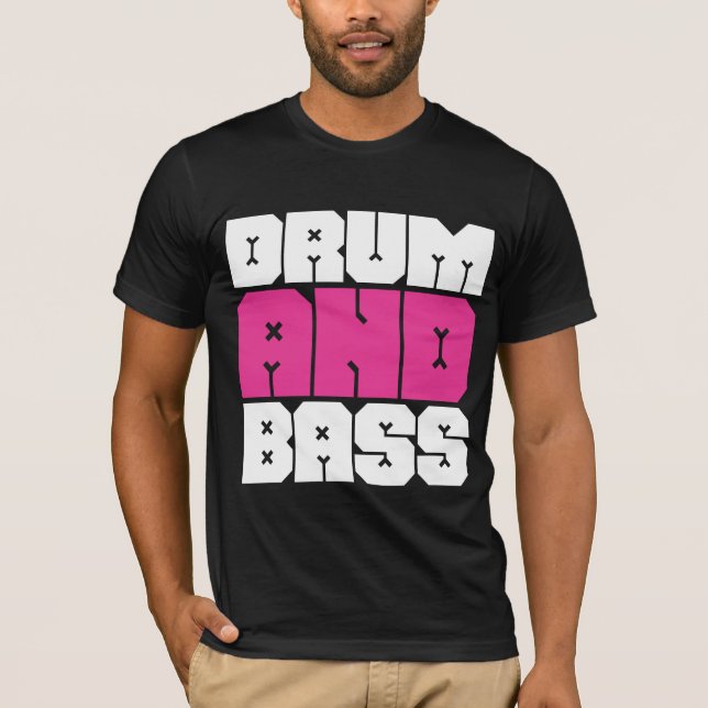 Tambour et T-shirt de musique de basse (Devant)